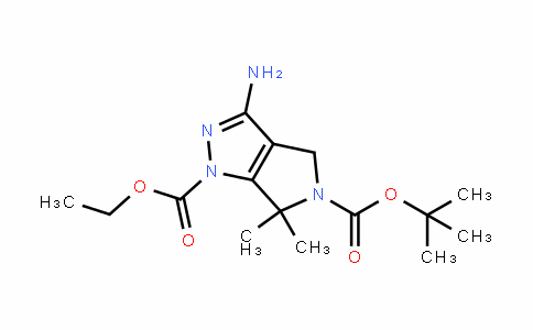 Pyrrolo[3,4-c]pyrazole-1,5-dicarboxylic acid, 3-amino-4,6-dihydro-6,6-dimethyl-, 5-(1,1-dimethylethyl) 1-ethyl ester