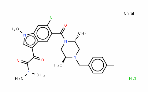 6-氯-5-[[(2R,5S)-4-[(4-氟苯基)甲基]-2,5-二甲基-1-哌嗪基]甲酰基]-N,N,1-三甲基-ALPHA-氧代-1H-吲哚-3-乙酰胺