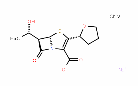 sodium (5S,6R)-6-((S)-1-hydroxyethyl)-7-oxo-3-((R)-tetrahydrofuran-2-yl)-4-thia-1-azabicyclo[3.2.0]hept-2-ene-2-carboxylate
