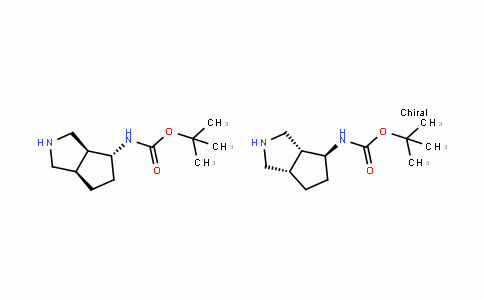 Tert-butyl (3aR,4S,6aS)-octahydrocyclopenta[c]pyrrol-4-ylcarbamate compound with Tert-butyl (3aS,4R,6aR)-octahydrocyclopenta[c]pyrrol-4-ylcarbamate (1:1)