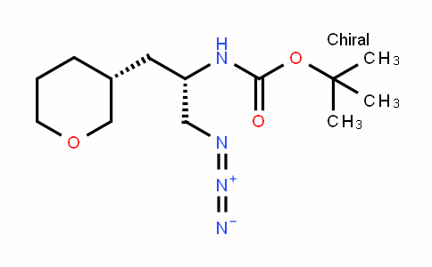 Tert-butyl (S)-1-azido-3-((R)-tetrahydro-2H-pyran-3-yl)propan-2-ylcarbamate