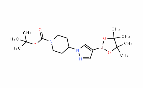 Tert-butyl 4-(4-(4,4,5,5-tetramethyl-1,3,2-dioxaborolan-2-yl)-1H-pyrazol-1-yl)piperidine-1-carboxylate