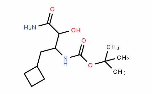 Tert-butyl 4-amino-1-cyclobutyl-3-hydroxy-4-oxobutan-2-ylcarbamate