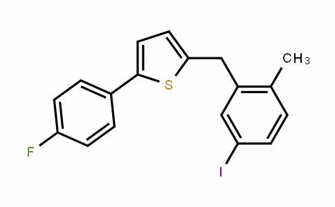 Thiophene, 2-(4-fluorophenyl)-5-[(5-iodo-2-methylphenyl)methyl]-