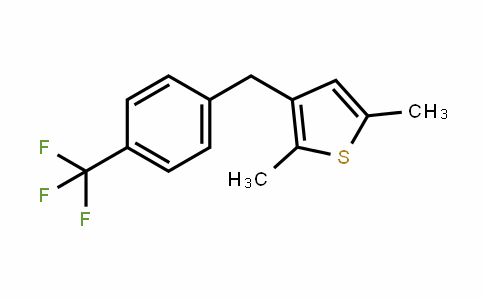 Thiophene, 2,5-dimethyl-3-[[4-(trifluoromethyl)phenyl]methyl]-