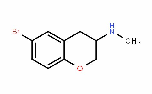 2H-1-苯并吡喃-3-甲胺,6-溴-3,4-二氢-