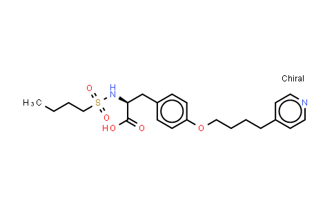 N-丁磺酰基-(4-(4-吡啶基)丁基)-L-酪氨酸