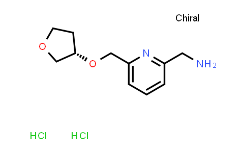 (S)-(6-(((tetrahydrofuran-3-yl)oxy)methyl)pyridin-2-yl)methanamine dihydrochloride