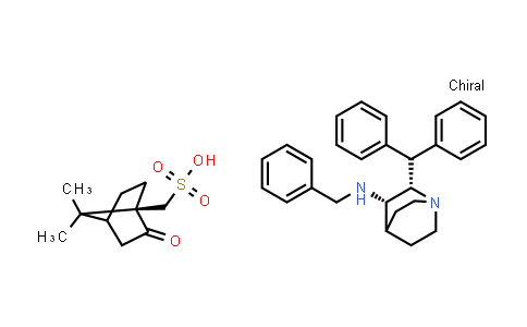 (2S,3S)-2-benzhydryl-N-benzylquinuclidin-3-amine- (1R)-10-ca mphorsulfonate