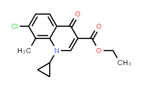 Ethyl 7-chloro-1-cyclopropyl-8-methyl-4-oxoquinoline-3-carboxylate