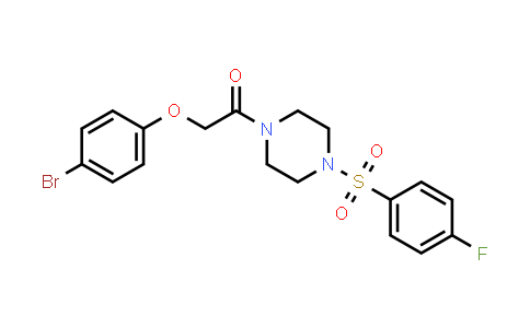 2-(4-Bromophenoxy)-1-{4-[(4-fluorophenyl)sulfonyl]piperazin-1-yl}ethanone