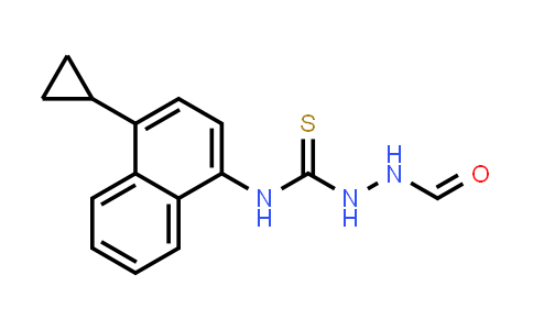 N-(4-Cyclopropyl-1-naphthalenyl)-2-formylhydrazinecarbothioamide