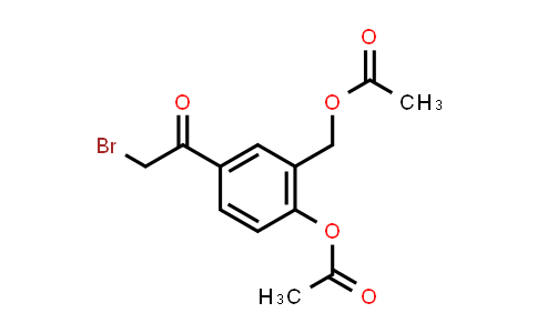 2-Acetoxy-5-(bromoacetyl)benzyl acetate