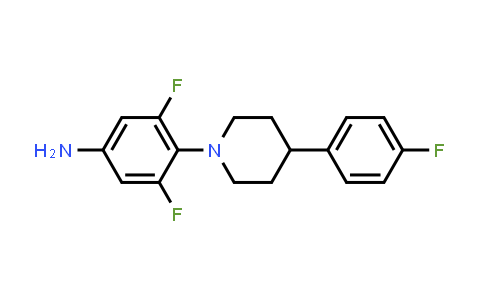 3,5-Difluoro-4-(4-(4-fluorophenyl)piperidin-1-yl)aniline