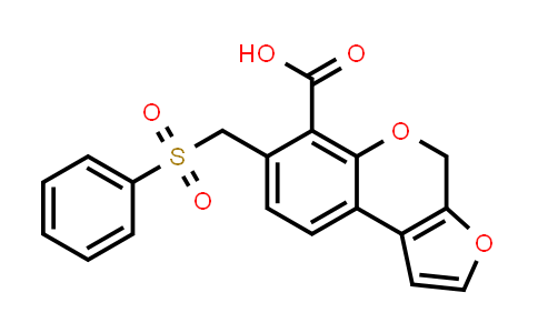 7-(Benzenesulfonylmethyl)-4H-furo[2,3-c]chromene-6-carboxylic acid