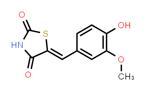5-[(4-hydroxy-3-methoxyphenyl)methylidene]-1,3-thiazolidine-2,4-dione