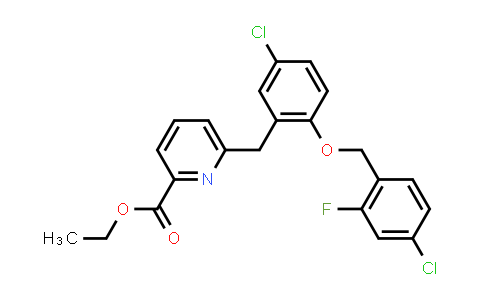 Ethyl 6-({5-chloro-2-[(4-chloro-2-fluorophenyl)methoxy]phenyl}methyl)pyridine-2-carboxylate