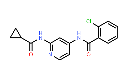 2-Chloro-N-(2-(cyclopropanecarboxamido)pyridin-4-yl)benzamide