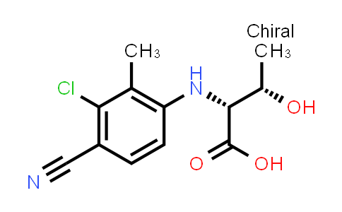 (2R,3S)-2-((3-chloro-4-cyano-2-methylphenyl)amino)-3-hydroxybutanoic acid