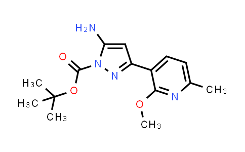 Tert-butyl 5-amino-3-(2-methoxy-6-methylpyridin-3-yl)-1H-pyrazole-1-carboxylate