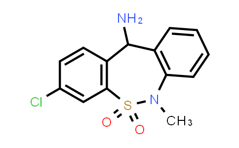 3-Chloro-6,11-dihydro-6-methyldibenzo(c,f)(1,2)thiazepin-11-amine 5,5-dioxide