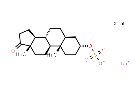 Androsterone sulfate sodium crystalline