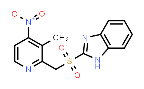 2-(((3-Methyl-4-nitropyridin-2-yl)methyl)sulfonyl)-1H-benzo[d]imidazole