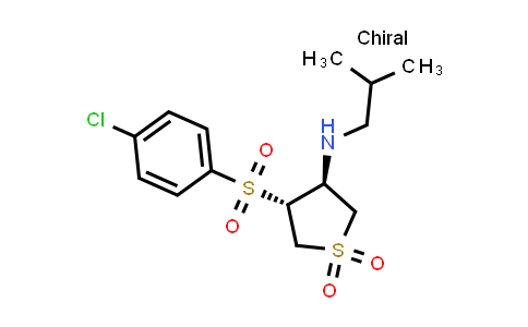 (3S,4R)-4-(4-chlorophenyl)sulfonyl-N-(2-methylpropyl)-1,1-dioxothiolan-3-amine