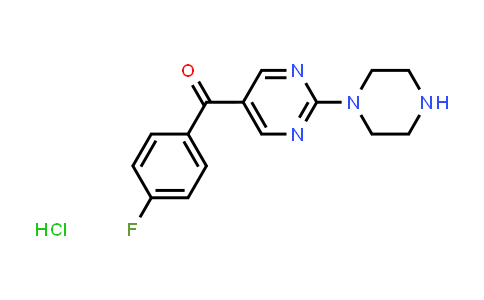(4-Fluorophenyl)-(2-piperazin-1-ylpyrimidin-5-yl)methanone hydrochloride