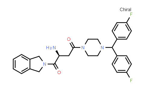 (S)-2-Amino-4-(4-(bis(4-fluorophenyl)methyl)piperazin-1-yl)-1-(isoindolin-2-yl)butane-1,4-dione