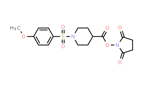 1-[({1-[(4-Methoxyphenyl)sulfonyl]piperidin-4-yl}carbonyl)oxy]pyrrolidine-2,5-dione
