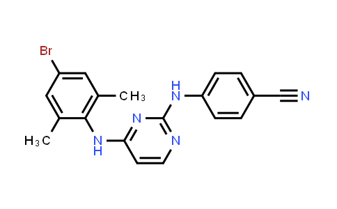 4-({4-[(4-Bromo-2,6-dimethylphenyl)amino]pyrimidin-2-yl}amino)benzonitrile