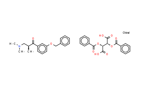 (S)-1-(3-(benzyloxy)phenyl)-3-(dimethylamino)-2-methylpropan-1-one.（L）-DBTA