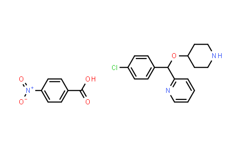 4-[(4-Chlorophenyl)-2-pyridylmethoxy]piperidine p-nitrobenzoic acid salt