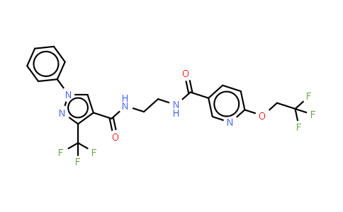 6-(2,2,2-三氟乙氧基)-N-[2-[[[1-苯基-3-(三氟甲基)-1H-吡唑-4-基]羰基]氨基]乙基]烟酰胺