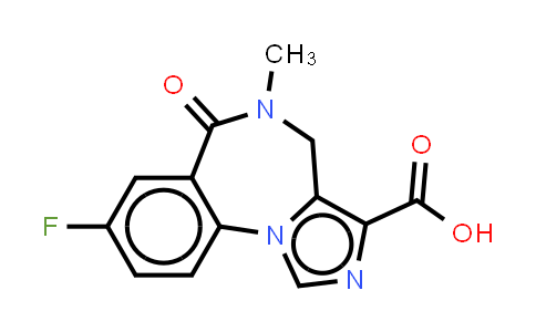 4H-咪唑并[1,5-A][1,4]苯并二氮杂环庚烷-3-甲酸, 8-氟-5,6-二氢-5-甲基-6-氧代-