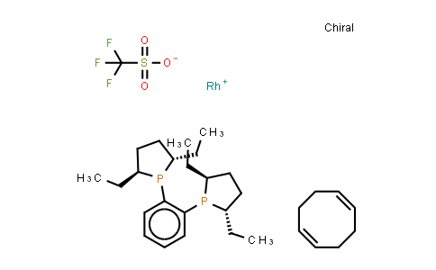 1,2-Bis[(2S,5S)-2,5-diethylphospholano]benzene(1,5-cyclooctadiene)rhodium(I) trifluoromethanesulfonate