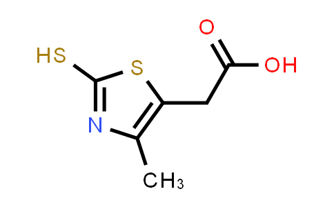 2-Mercapto-4-methyl-5-thiazoleacetic acid