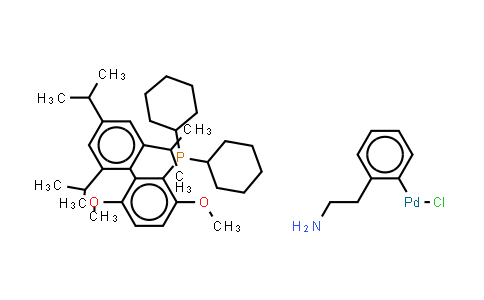 Chloro[2-(dicyclohexylphosphino)-3,6-dimethoxy-2'-4'-6'-triisopropyl-1,1'-biphenyl][2-(2-aminoethyl)phenyl]palladium(II)