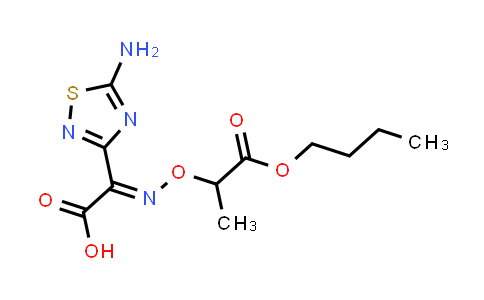 (2E)-2-(5-Amino-1,2,4-thiadiazol-3-yl)-2-(1-butoxy-1-oxopropan-2-yl)oxyiminoacetic acid