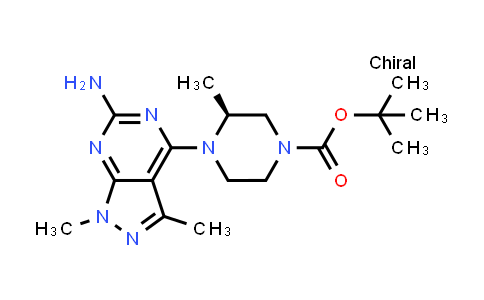Tert-butyl (3S)-4-(6-amino-1,3-dimethylpyrazolo[3,4-d]pyrimidin-4-yl)-3-methylpiperazine-1-carboxylate