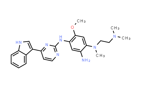 N4-(4-(1H-indol-3-yl)pyrimidin-2-yl)-N1-(2-(dimethylamino)ethyl)-5-methoxy-N1-methylbenzene-1,2,4-triamine