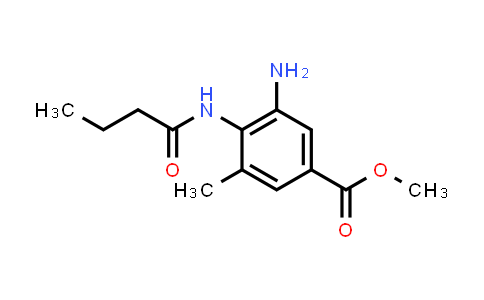 Methyl 4-(butyrylamino)-5-methyl-3-aminobenzoate