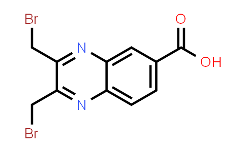 6-Quinoxalinecarboxylic acid, 2,3-bis(bromomethyl)-