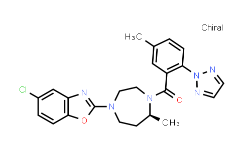 5-Chloro-2-[(5S)-5-methyl-4-[5-methyl-2-(2H-1,2,3-triazol-2-yl)benzoyl]-1,4-diazepan-1-yl]-1,3-benzoxazole