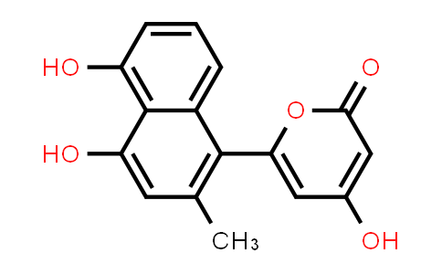 2H-Pyran-2-one, 6-(4,5-dihydroxy-2-methyl-1-naphthalenyl)-4-hydroxy-