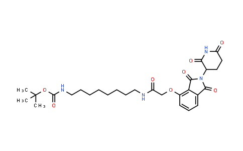 Carbamic acid, N-[8-[[2-[[2-(2,6-dioxo-3-piperidinyl)-2,3-dihydro-1,3-dioxo-1H-isoindol-4-yl]oxy]acetyl]amino]octyl]-, 1,1-dimethylethyl ester