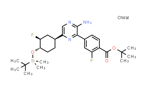 tert-Butyl 4-(3-amino-6-((1S,3S,4S)-4-((tert-butyldimethylsilyl)oxy)-3-fluorocyclohexyl)pyrazin-2-yl)-2-fluorobenzoate
