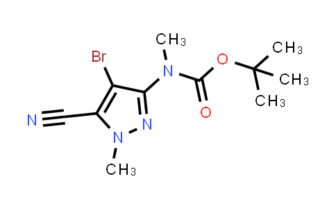 Tert-Butyl (4-bromo-5-cyano-1-methyl-1H-pyrazol-3-yl)(methyl)carbamate