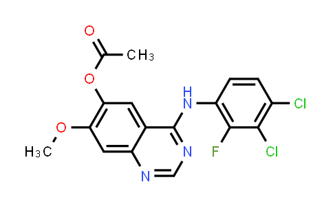 4-(3,4-dichloro-2-fluorophenylamino)-7-methoxyquinazolin-6-yl acetate